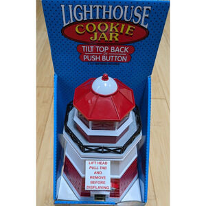 Original Lighthouse Cookie Jar Fun-Damental Too Fog Horn Sound Light 1999 NEW